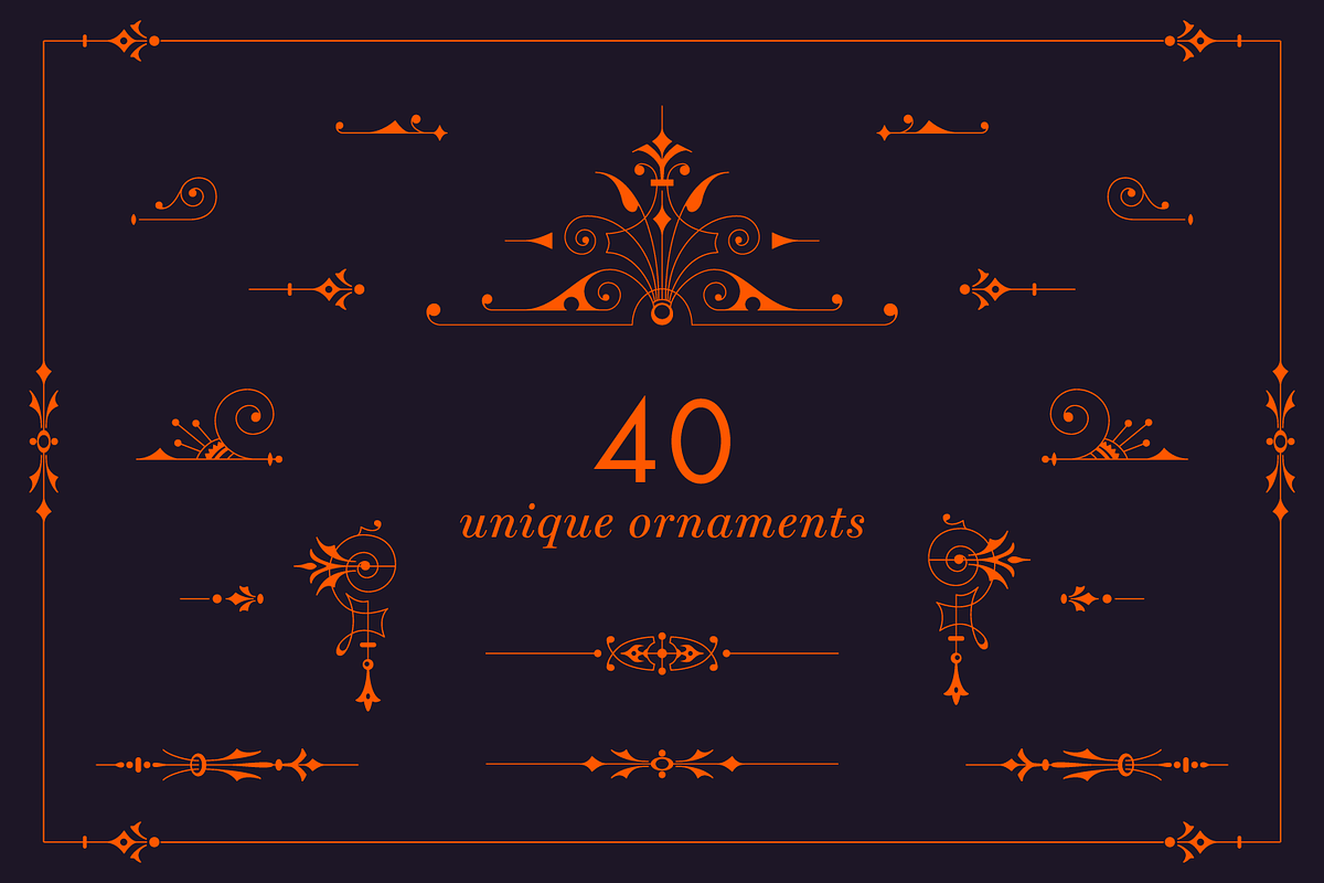 Decorative Vector Ornaments 1, a Decorative Illustration by digiful (Photo 2 of 5)