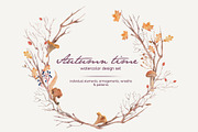 Watercolor Set | Autumn time, an Illustration by Elisa Ursa (Thumbnail 1 of 7)