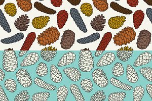 6 Autumn Seamless Patterns