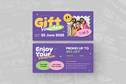 Fashion Boutique Pop Gift Voucher, a Print Template by Annora Studio (Thumbnail 4 of 5)