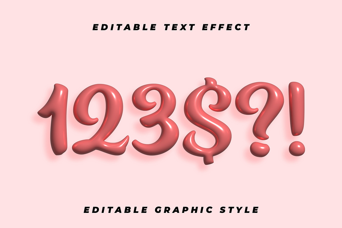 Glossy Balloon Script Text Effect preview 2