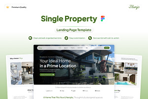 Single Property Landing Page, a Landing Page Template by Font Kingdom