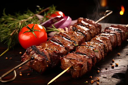 Delicious grilled pork beef steaks s, a Background Photo by Pixeness