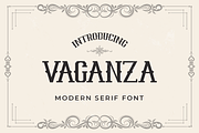 Vaganza - A Modern Serif Font, a Serif Font by overlaytemplates (Thumbnail 1 of 5)