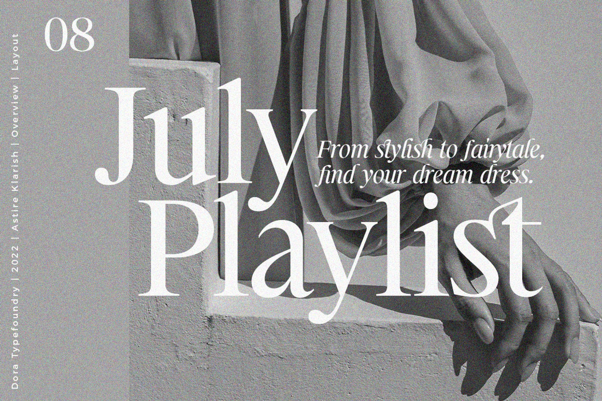 Astire Klarish, a Serif Font by Dora Typefoundry (Photo 24 of 36)