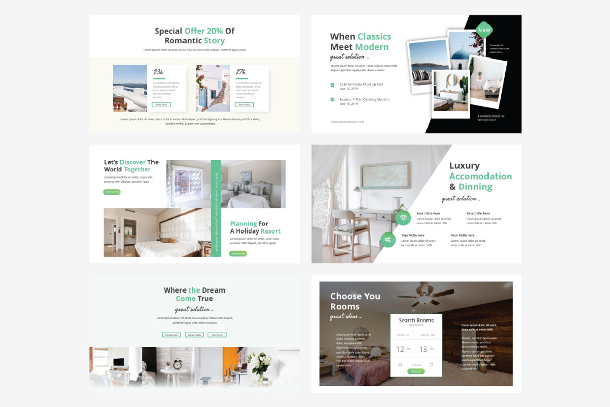 LUXURY HOTEL-Powerpoint Template, a Presentation Template by Shafura (Photo 3 of 6)