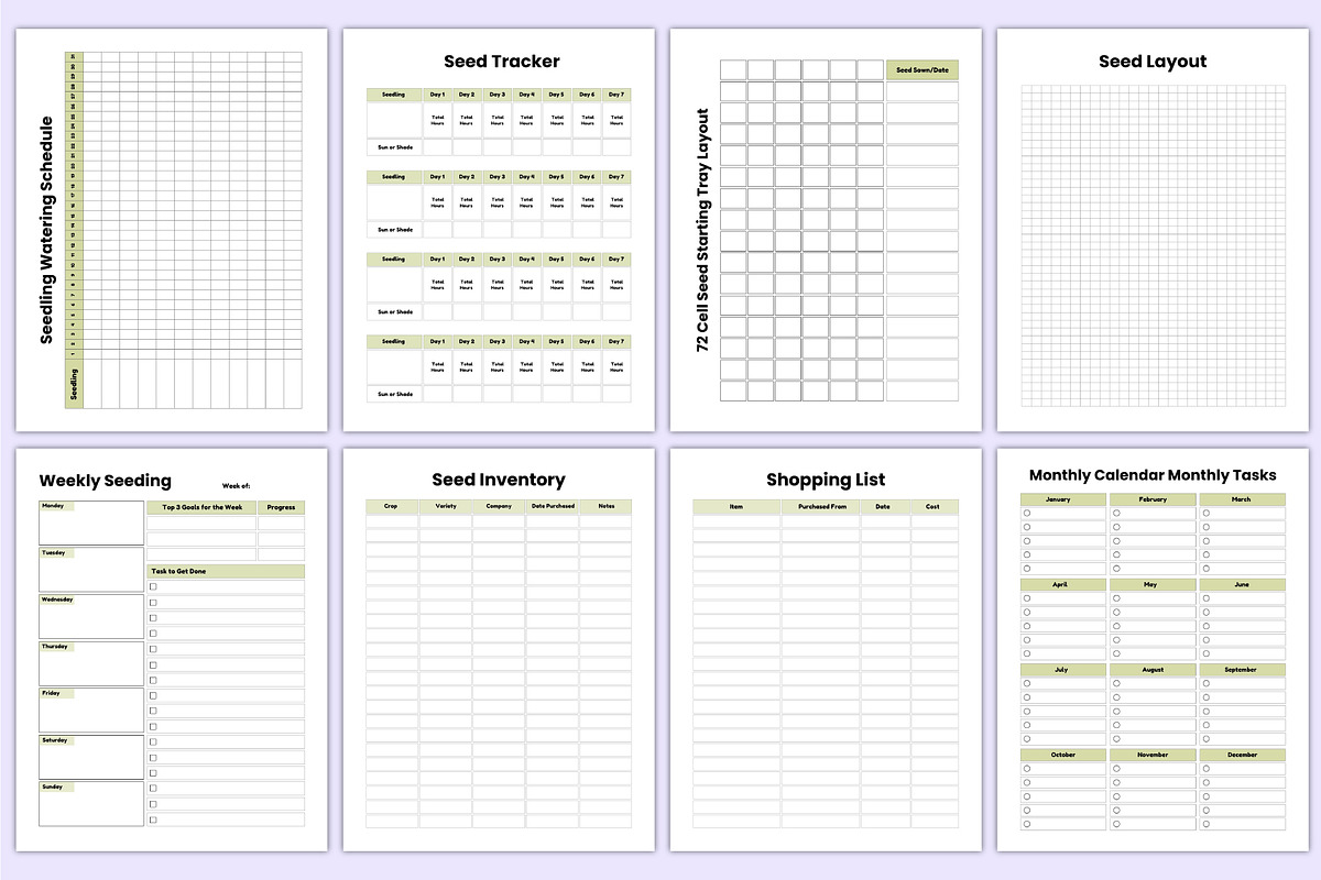 2025 Seed life Planner Canva Kdp, a Stationery Template by Mustafiz (Photo 6 of 7)