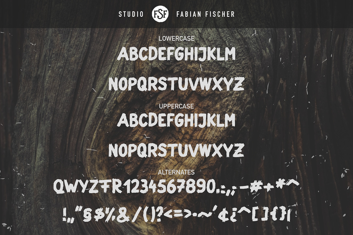 Ludwig Lumberjack - Handmade font, a Sans Serif Font by Studio FabianFischer (Photo 2 of 3)