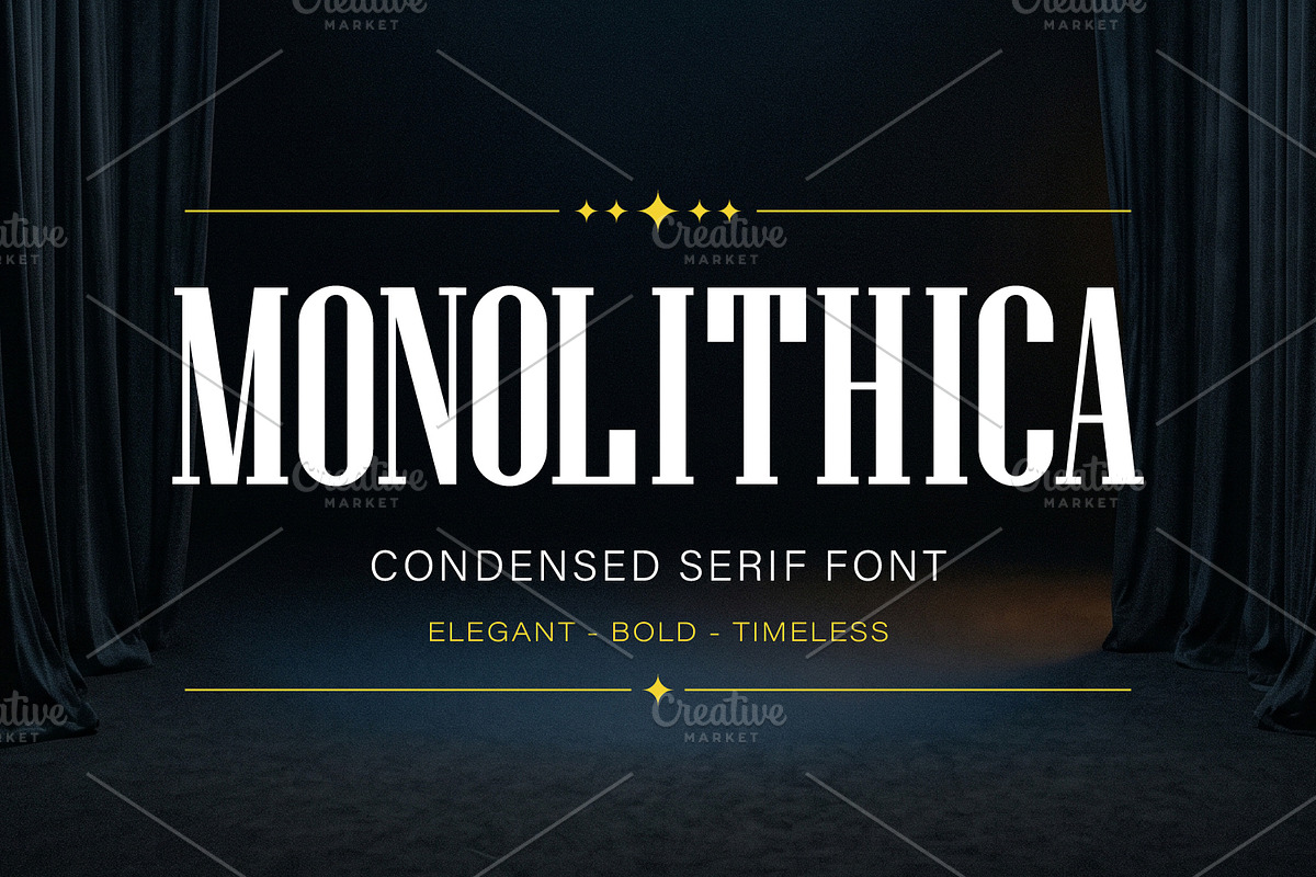 Monolithica serif font, a Serif Font by pictranoosa_studio (Photo 1 of 6)