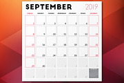Monthly Planner 2019, a Stationery Template by AntartStock (Thumbnail 3 of 4)