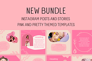 90 Canva Pretty Pink Theme Instagram, a Social Media Template by Emerald Eyes Design (Thumbnail 2 of 4)