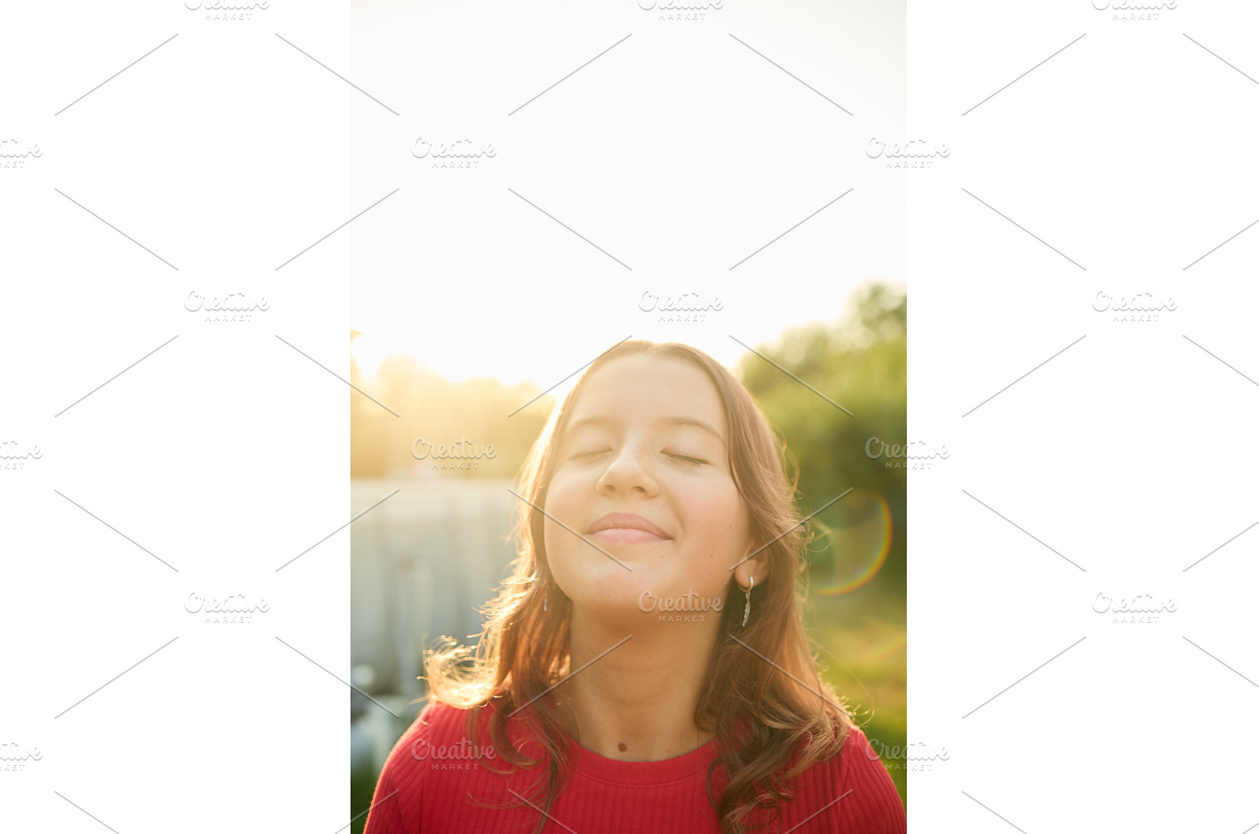 Girl enjoys the warmth of sunlight, a Nature Photo by IlliaBondarPhotography