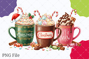 Let It Snow Christmas Coffee Png, an Illustration by designcity5 (Thumbnail 1 of 8)