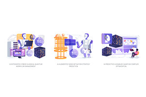 AI Optimization for Quantum Systems, a Technology Illustration by Visual Generation