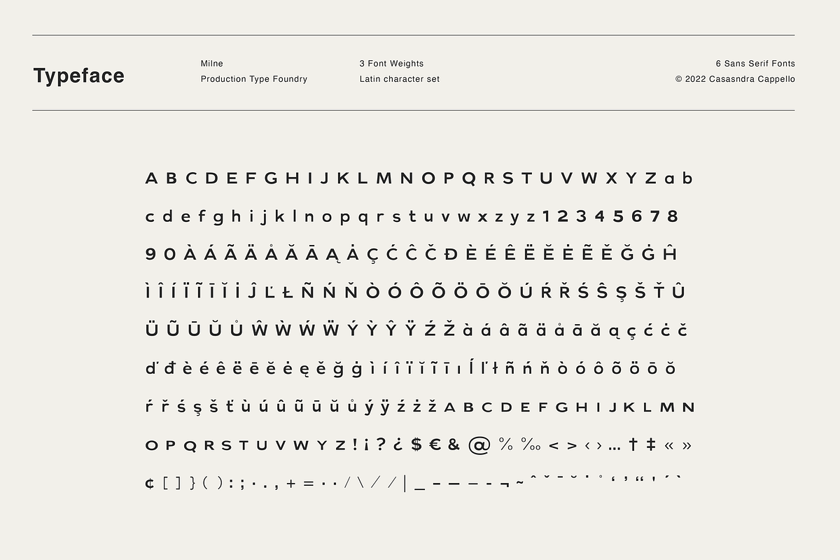 Milne - A Bold Sans Serif, a Sans Serif Font by Cassandra Cappello (Photo 11 of 11)