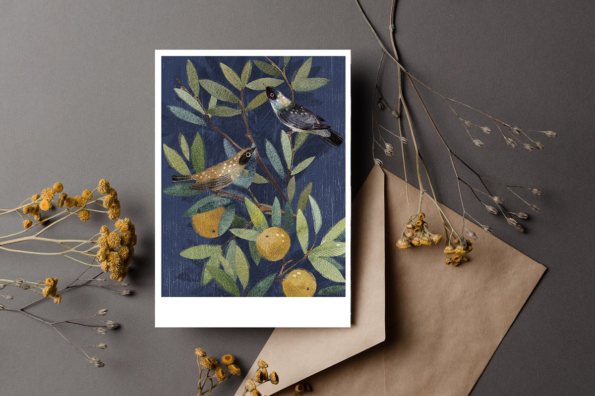 Wallpaper Patterns Italian fresco, a Decorative Illustration by DigitalDream (Photo 11 of 12)