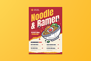 Noodle & Ramen Food Flyer, a Flyer Template by MMPixelCraft (Thumbnail 4 of 5)