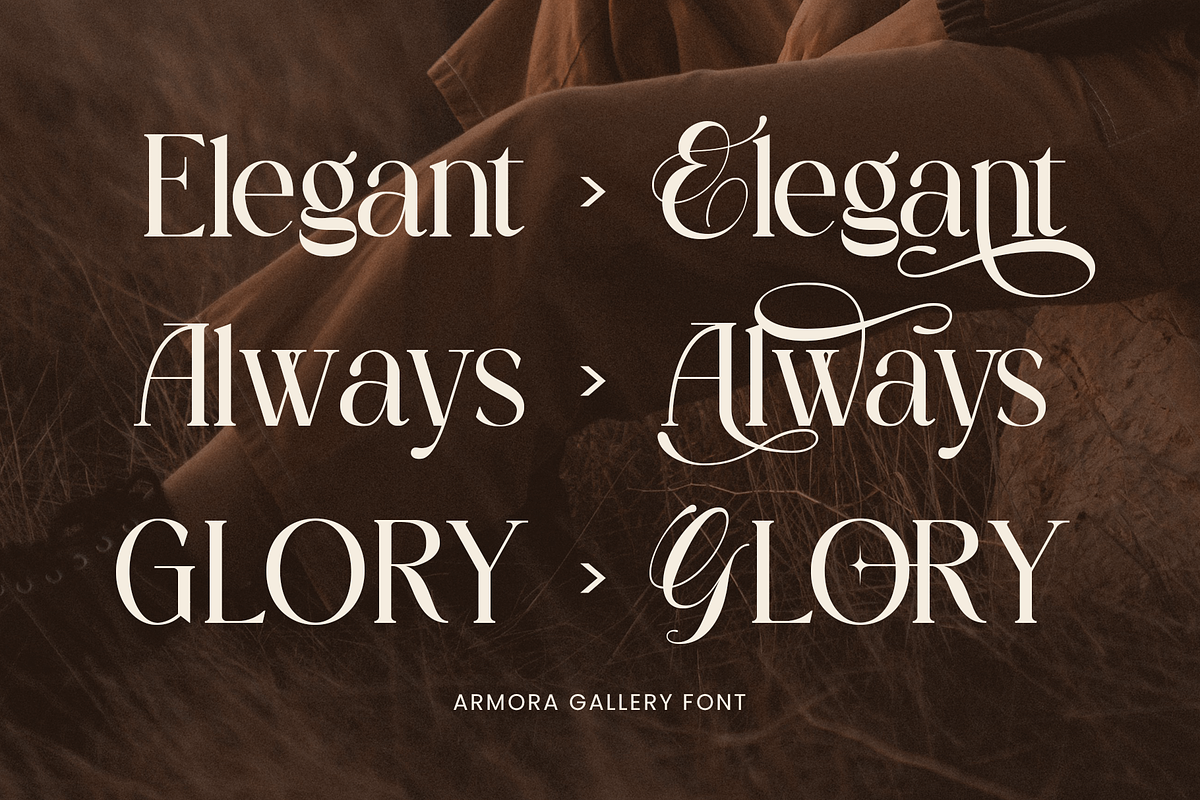 Armora Gallery – Elegant Serif Font, a Serif Font by Vampstudio (Photo 11 of 13)