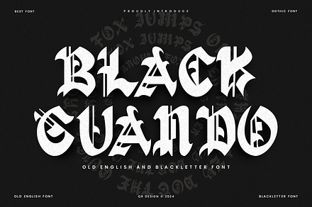 Black Guando - Old English Font, a Blackletter Font by QR Design Studio