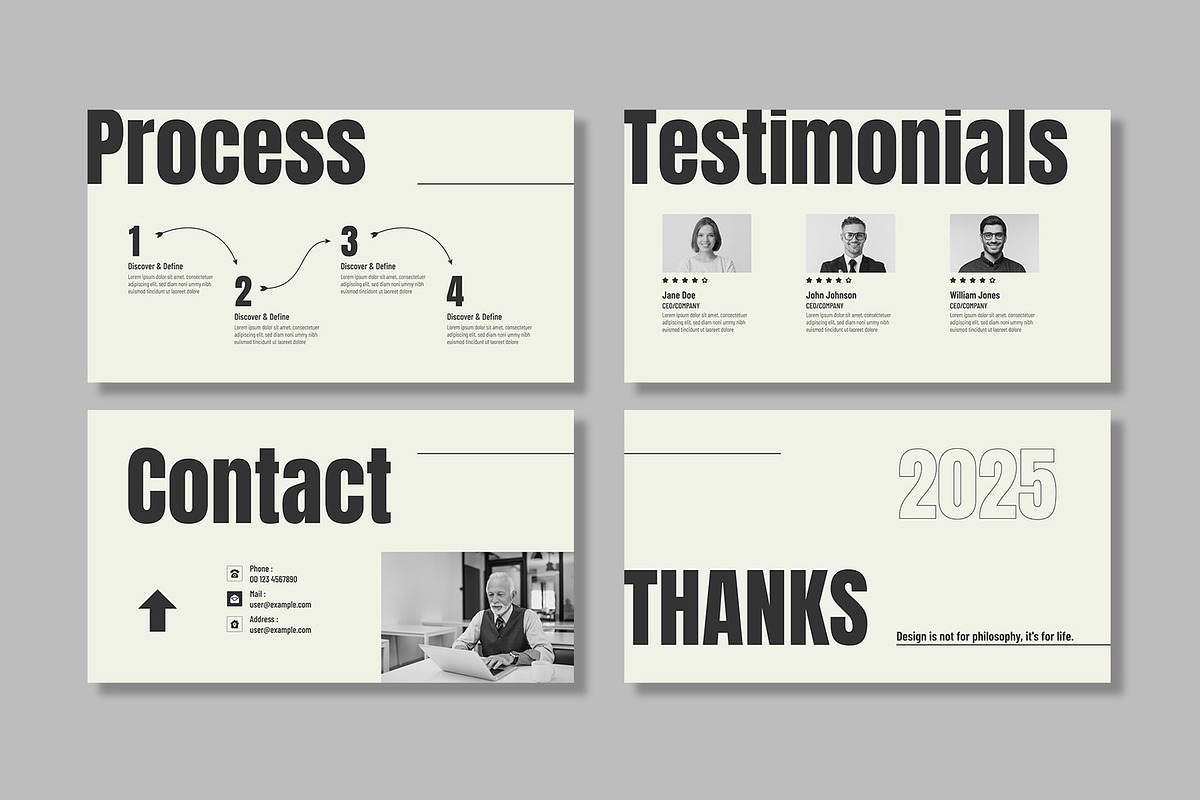 Portfolio Presentation Template, a Presentation Template by Mighty-Slide (Photo 5 of 5)