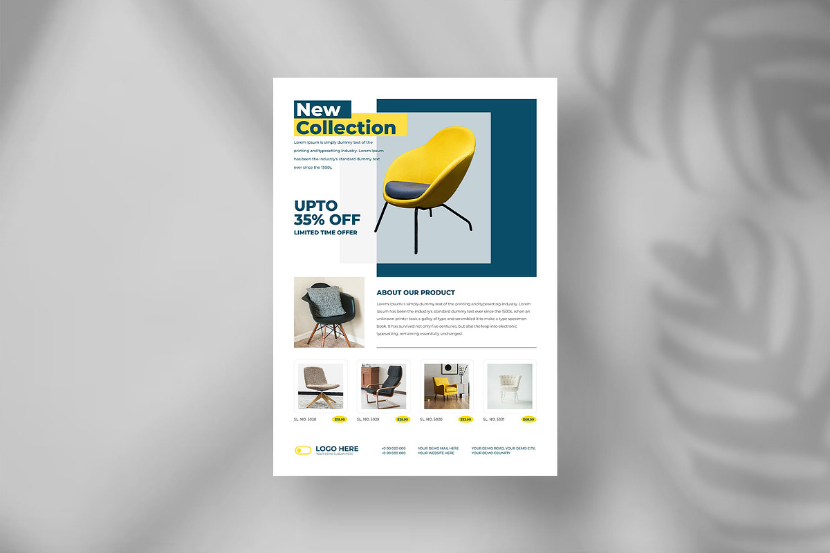 Furniture sale flyer design, a Flyer Template by Tanmoy Topu (Photo 11 of 11)