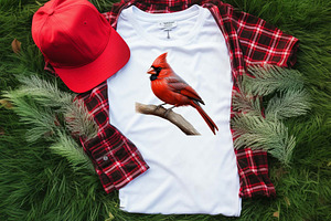 Red Cardinal PNG Christmas Bundle