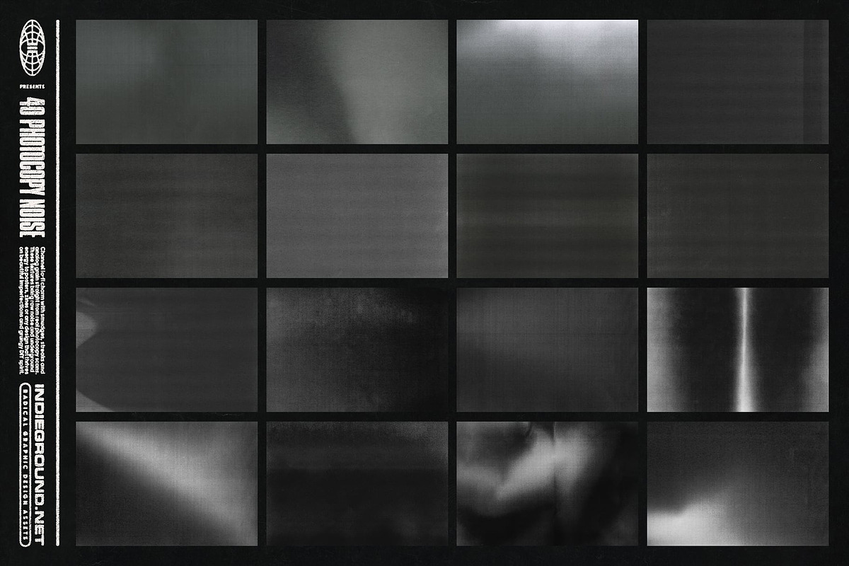 Photocopy Noise Textures, a Texture Graphic by Indieground Design Inc. (Photo 3 of 4)