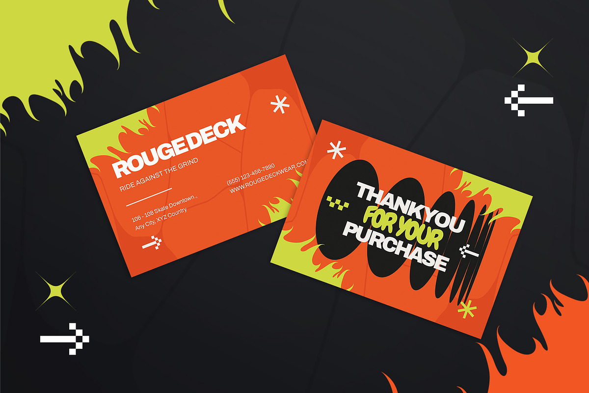 Rouge Deck - Thank You Card, a Print Template by StreaksideStd (Photo 3 of 3)