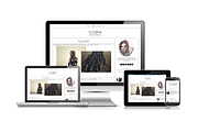 Blogger Template Black & White Cora, a Templates & Theme by BD Web Studio (Thumbnail 2 of 3)