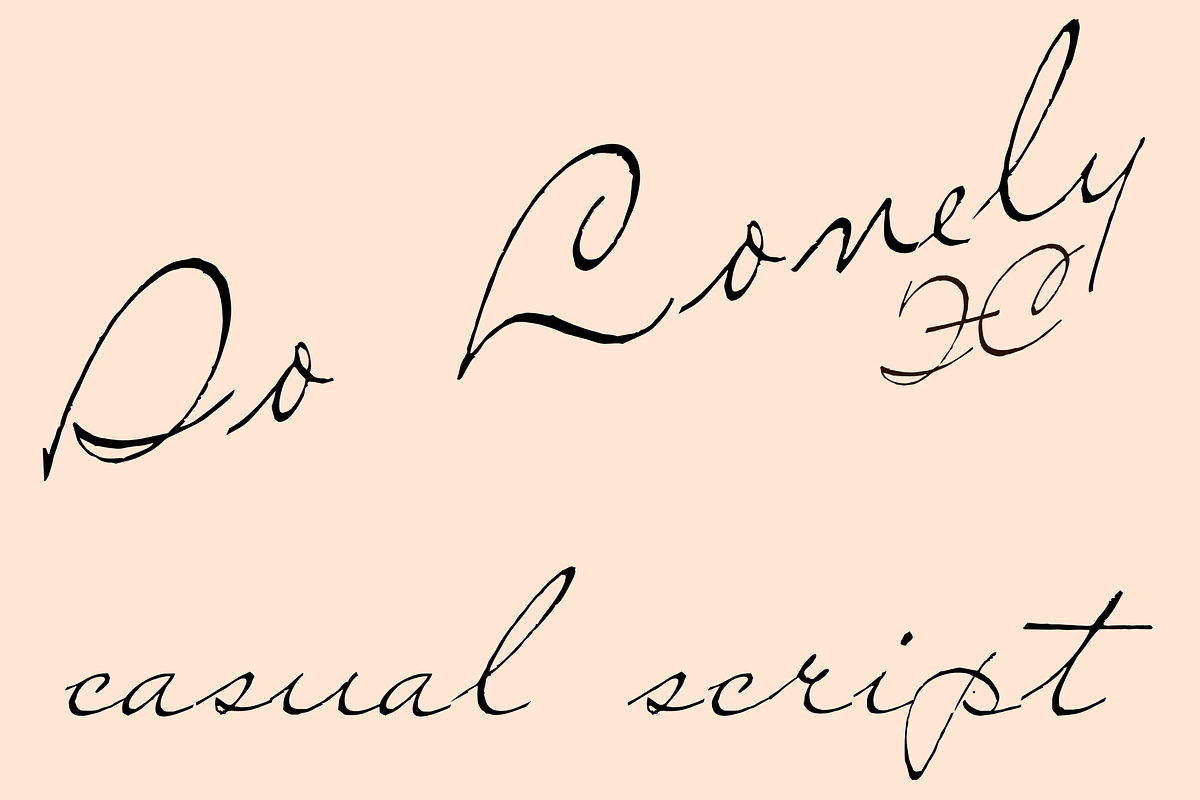 So Lonely FC, a Handwritten Font by Intellecta Design (Photo 1 of 5)
