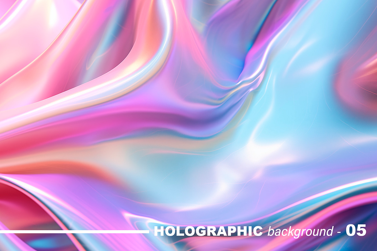Iridescent Holographic Backgrounds, a Background Graphic by tatiankaart (Photo 6 of 16)