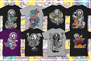 50 Cartoon Tshirt Designs Bundle 8_1, an Illustration by roach_graphic (Thumbnail 7 of 12)