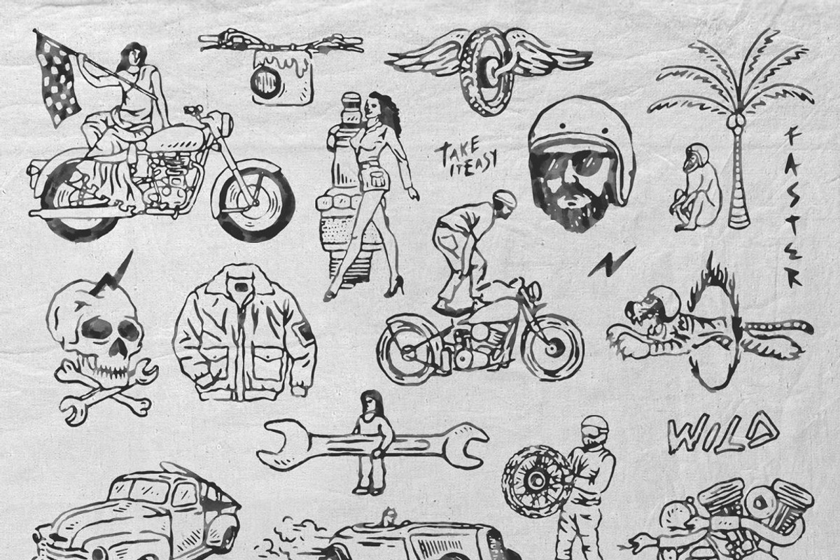 75% OFF 200 Handdrawn Illustrations, an Illustration by Megflags (Photo 18 of 20)