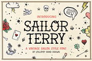 Sailor Terry Font, a Serif Font by Lollipop Hand Drawn (Thumbnail 1 of 7)