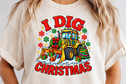 I Dig Christmas Funny PNG Design, an Object Graphic by Zahyl Studio (Thumbnail 2 of 7)