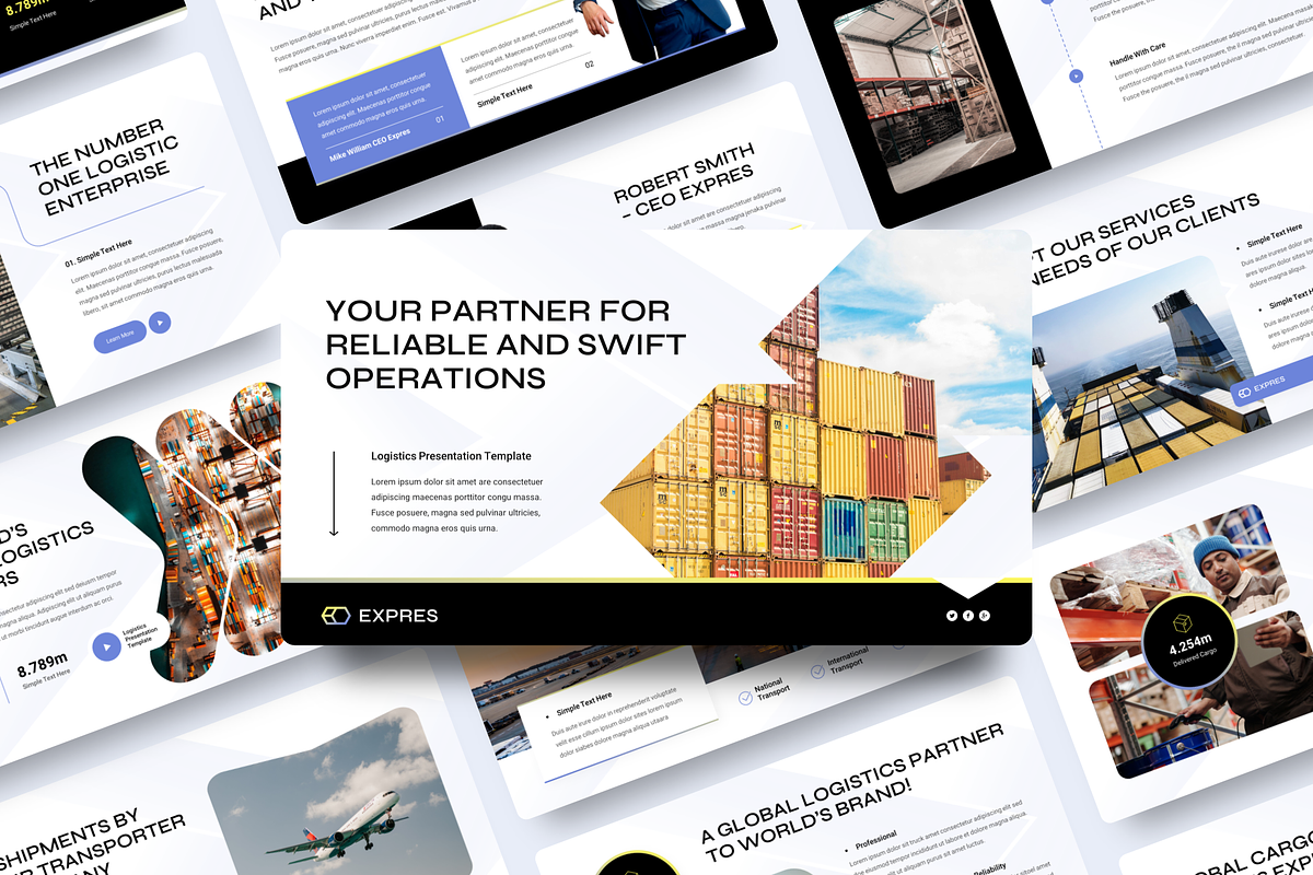 Logistics Keynote, a Presentation Template by YossyOneStd (Photo 1 of 6)