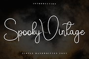 Spooky Vintage, a Handwritten Font by InermediaSTUDIO (Thumbnail 1 of 7)