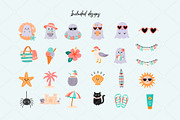 Spooky Beach Days Ghost Clipart, a Seasonal Illustration by TumblerArtDS (Thumbnail 2 of 3)