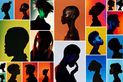 122 Silhouette Portraits, a Person Photo by Handmadefont (Thumbnail 4 of 15)