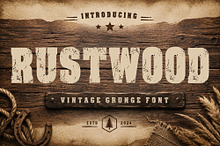 Rustwood - Grunge Bold Font
