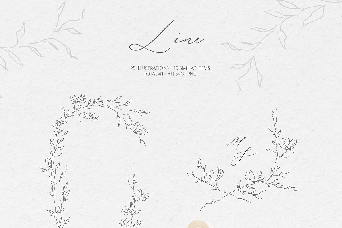 Line wedding illustrations, an Illustration by Summer Nightingale Art (Photo 6 of 12)