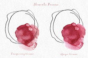 Carmin Red Watercolor Design Kit, a Texture Illustration by CpandoShop (Thumbnail 2 of 5)