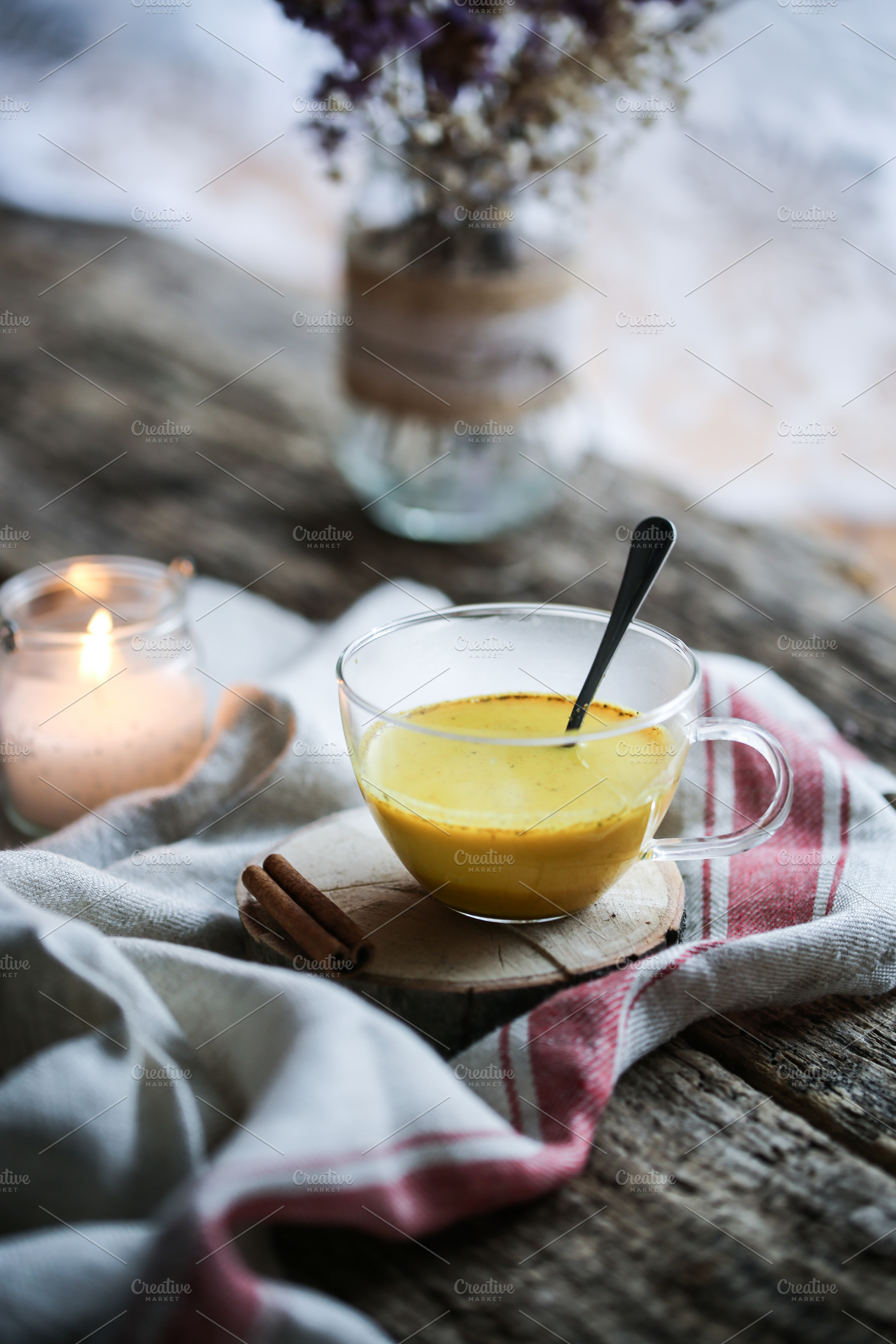 Golden milk, a Photo by The Little Wild Apple