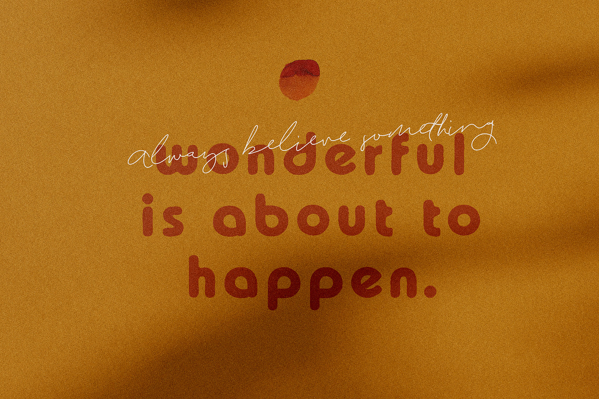 Darling Rosie Font Duo + Watercolor preview 6