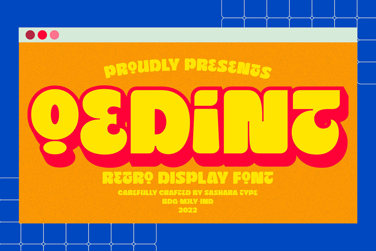 Oedint, a Sans Serif Font by saskaratype (Photo 1 of 10)