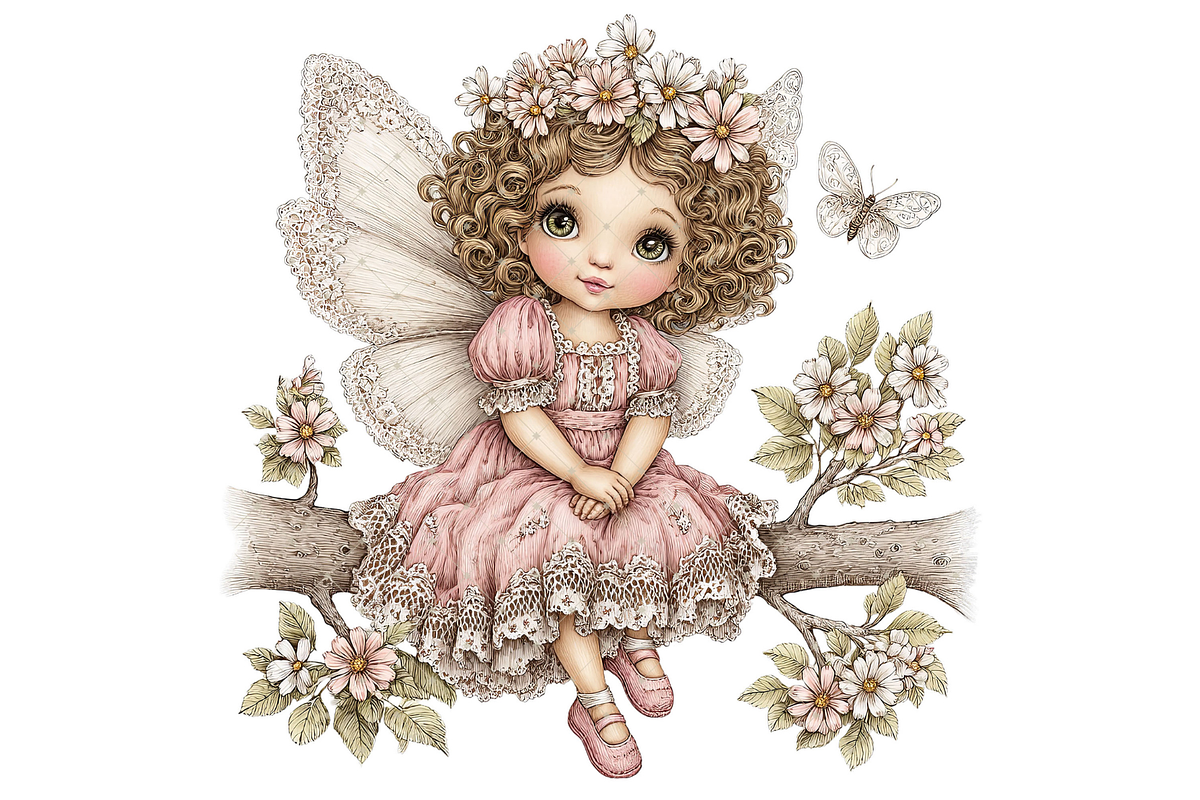 Fairy Girl Clipart PNG, a Seasonal Illustration by Memories By Lea (Photo 17 of 18)
