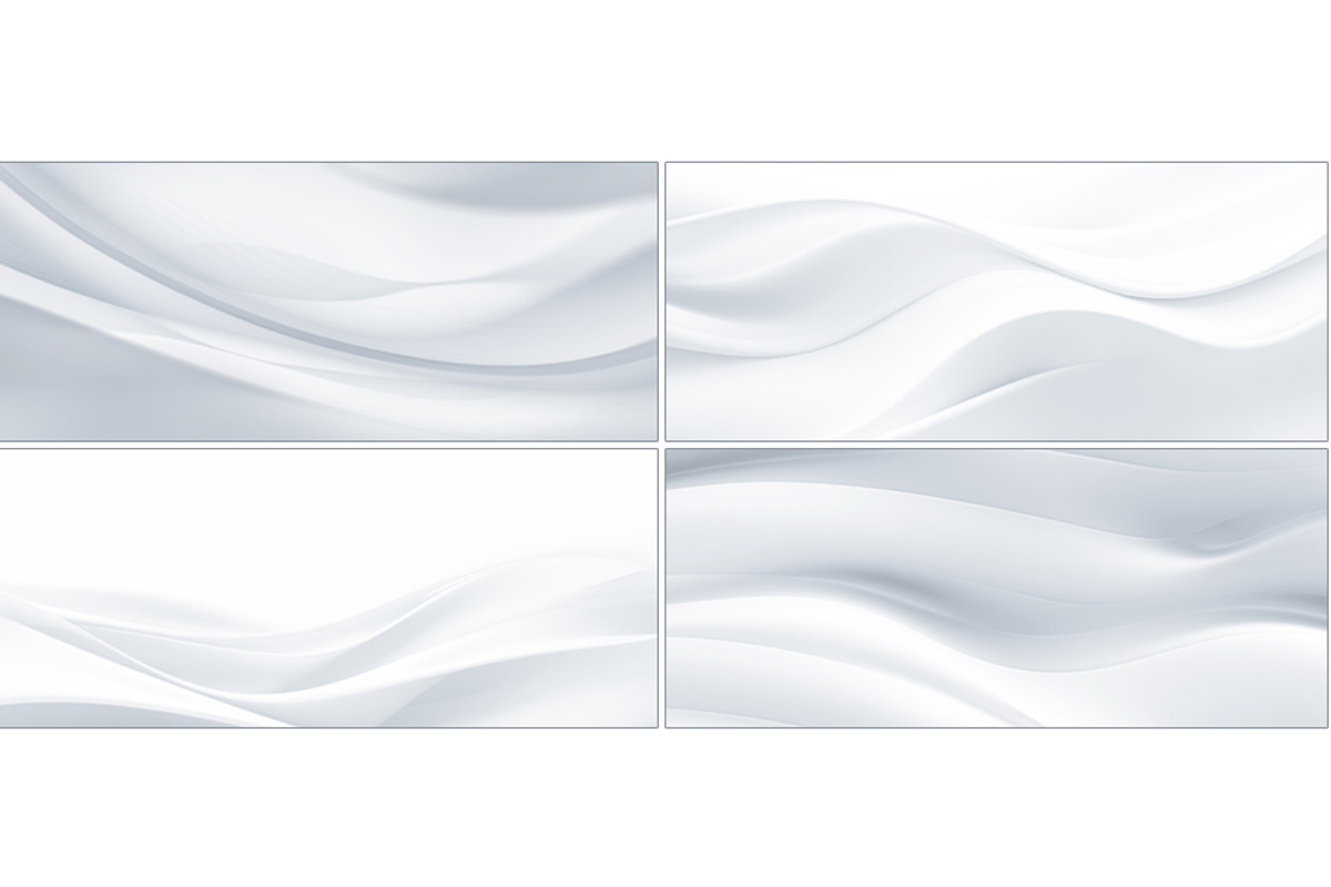 16 White Minimalist 3D Wave Textures, a Background Graphic by BazziBa♥ (Photo 2 of 5)