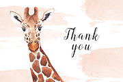 Giraffe love - watercolor set, an Illustration by Beauty Drops (Thumbnail 7 of 7)
