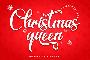 Christmas Queen - Modern Calligraphy