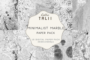 Minimalist Marble Paper-